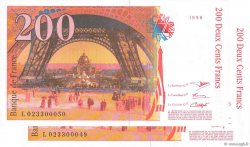200 Francs EIFFEL Consécutifs FRANCE  1996 F.75.02 NEUF