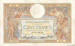 100 Francs LUC OLIVIER MERSON grands cartouches FRANCE  1935 F.24.14 TB