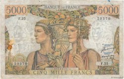5000 Francs TERRE ET MER FRANCE  1949 F.48.02 B+