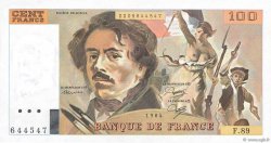 100 Francs DELACROIX modifié FRANCE  1984 F.69.08b pr.NEUF