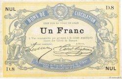 1 Franc Non émis FRANCE régionalisme et divers Lille 1870 JER.59.40A SPL