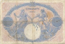 50 Francs BLEU ET ROSE FRANCE  1914 F.14.27 B