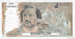 1000 Francs BALZAC Échantillon FRANCE  1980 EC.1980.01