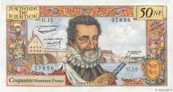 50 Nouveaux Francs HENRI IV FRANCIA  1959 F.58.02 MBC+