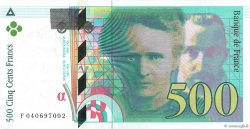 500 Francs PIERRE ET MARIE CURIE FRANCE  1998 F.76.04 pr.SPL