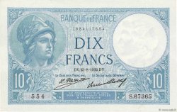 10 Francs MINERVE FRANCE  1932 F.06.16 pr.SPL