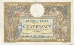 100 Francs LUC OLIVIER MERSON sans LOM FRANCE  1916 F.23.08 pr.TB