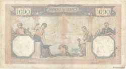 1000 Francs CÉRÈS ET MERCURE FRANCE  1927 F.37.01 B
