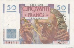 50 Francs LE VERRIER FRANCE  1947 F.20.08 SUP+