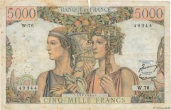 5000 Francs TERRE ET MER FRANCE  1951 F.48.05 B