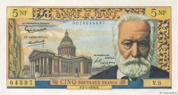 5 Nouveaux Francs VICTOR HUGO FRANCE  1959 F.56.02 pr.SUP