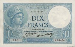 10 Francs MINERVE FRANCE  1931 F.06.15
