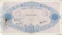 500 Francs BLEU ET ROSE modifié FRANCE  1938 F.31.13 TB