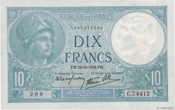 10 Francs MINERVE modifié FRANCE  1939 F.07.11