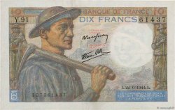 10 Francs MINEUR FRANCE  1944 F.08.12