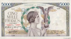 5000 Francs VICTOIRE Impression à plat FRANCE  1939 F.46.02