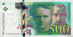 500 Francs PIERRE ET MARIE CURIE FRANCE  1995 F.76.02