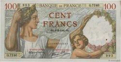 100 Francs SULLY FRANCE  1940 F.26.22 TTB+
