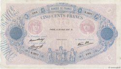 500 Francs BLEU ET ROSE modifié FRANCE  1937 F.31.02 TB