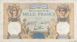 1000 Francs CÉRÈS ET MERCURE type modifié FRANCE  1939 F.38.37 TTB