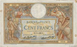 100 Francs LUC OLIVIER MERSON grands cartouches FRANCE  1929 F.24.08 pr.TB
