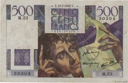 500 Francs CHATEAUBRIAND FRANCE  1945 F.34.01 TB