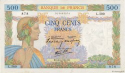 500 Francs LA PAIX FRANCE  1940 F.32.03
