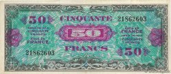 50 Francs DRAPEAU FRANKREICH  1944 VF.19.01 fSS