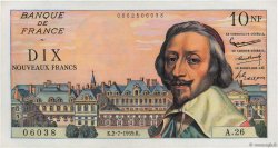 10 Nouveaux Francs RICHELIEU FRANCE  1959 F.57.02 XF+