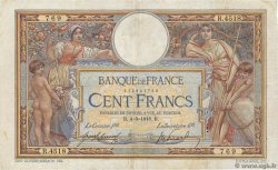 100 Francs LUC OLIVIER MERSON sans LOM FRANCE  1918 F.23.10 TB