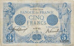 5 Francs BLEU FRANCIA  1915 F.02.25 BC