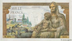 1000 Francs DÉESSE DÉMÉTER FRANCE  1942 F.40.08 pr.SUP