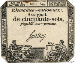 50 Sols FRANCE  1792 Ass.26a