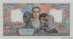 5000 Francs EMPIRE FRANÇAIS FRANKREICH  1947 F.47.60 VZ