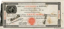 100 Francs Annulé FRANCIA  1803 PS.246b MBC