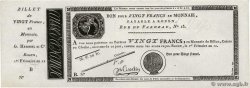 20 Francs Non émis FRANCE  1803 PS.245b pr.NEUF
