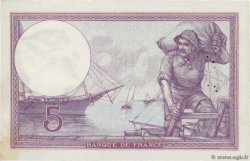 5 Francs FEMME CASQUÉE FRANCIA  1918 F.03.02 MBC+