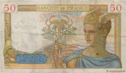 50 Francs CÉRÈS modifié FRANCE  1937 F.18.03 TB