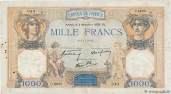1000 Francs CÉRÈS ET MERCURE type modifié FRANCE  1939 F.38.38 TB