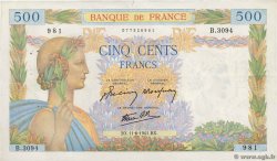 500 Francs LA PAIX FRANCE  1941 F.32.18