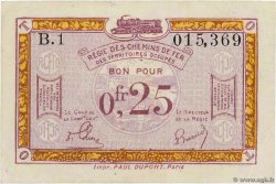 0,25 Franc FRANCE Regionalismus und verschiedenen  1918 JP.135.03 SS
