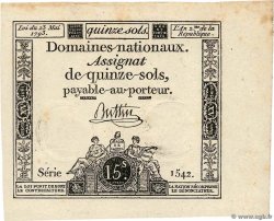 15 Sols FRANCE  1793 Ass.41b