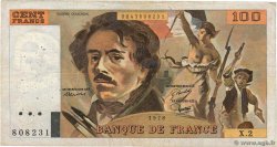 100 Francs DELACROIX modifié FRANCE  1978 F.69.01a pr.TB