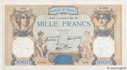 1000 Francs CÉRÈS ET MERCURE type modifié FRANCE  1938 F.38.29