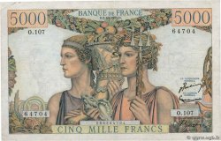 5000 Francs TERRE ET MER FRANCE  1952 F.48.07 VF
