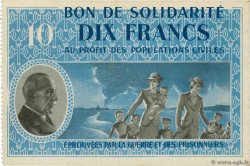 10 Francs BON DE SOLIDARITÉ FRANCE regionalism and various  1941 KL.07C UNC-