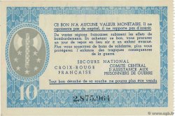 10 Francs BON DE SOLIDARITÉ FRANCE regionalism and miscellaneous  1941 KL.07C UNC-