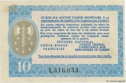 10 Francs BON DE SOLIDARITÉ FRANCE Regionalismus und verschiedenen  1941 KL.07C VZ+