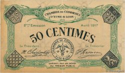 50 Centimes FRANCE régionalisme et divers Chartres 1917 JP.045.05 TTB