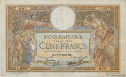 100 Francs LUC OLIVIER MERSON type modifié FRANCIA  1939 F.25.45 BC